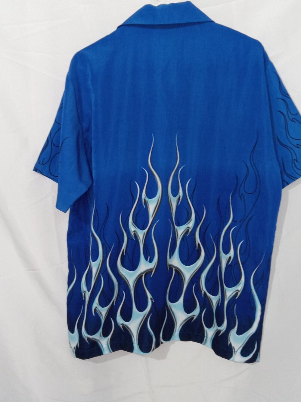 Vtg C-Two Shirt Mens M Flame Graphic Tribal Y2K Rock Grunge Festival 90s Biker - Picture 4 of 10